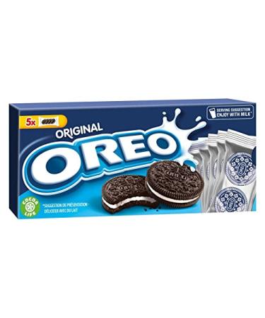 G n rique OREO Original Pocket - 5 Chocolate Cookie Pouches - 220g - Snack for the Whole Family - Pack of 4 - Sold in Packs