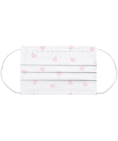 10/50PCS Valentines Day Disposable_Face_Masks Floral Designs for Adults 3 Layer Covers with Nose Wire for Women Men 002-10PCS - Buy Online on GoSupps.com