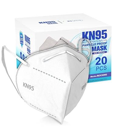 ArtNaturals 20 Pack Disposable Face Masks - 5 Layer Protection for Kids & Adults | Dust & Pollen Ear-Loop Masks - Buy Online on GoSupps.com