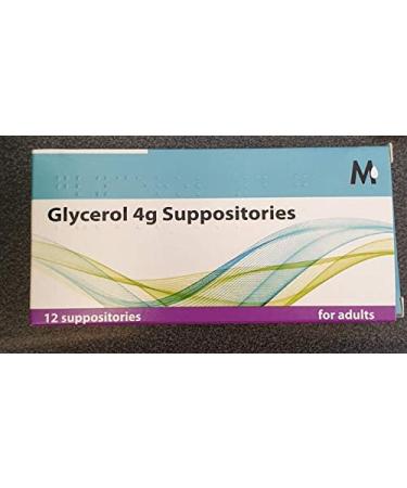 Glycerin gycerol suppositories 4g for adults 12