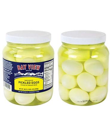 Bay View Pickled Eggs - 2 Jars: Delicious and Tangy Snack Option - Buy Online on GoSupps.com