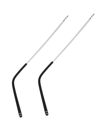 Collbath 1 pair of spare bars for glasses made of low-glass brilliant brilliant glasses Poor legs spare parts for glasses replacement glasses frame glasses brick universal legs made of metal silver 13.20x0.30x0.30cm