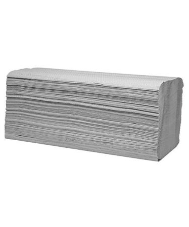 Fear-Samed paper towels cell fabric 1-layer ZZ fold Nature 25 x 23 cm 1000 sheet towel paper folding towels paper towels 1000 pieces (1 Pack) gray