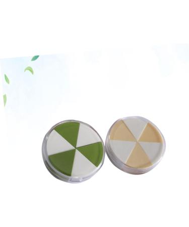 Set of 2 triangle make-up sponge make-up powder puff make-up for the face face sponge face powder make-up wedges powder dry touch wet and dry - Buy Online on GoSupps.com