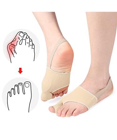 Hallux Valgus Toe Spreader & Bunion Corrector - 1 Pair with Anti-Slip Belt Design - Toe Separator for Men & Women - Buy Online on GoSupps.com