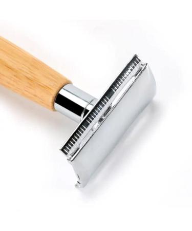 Buy Green-Goose Shaving Set | Classic Bamboo Razor & Organic Shaving Oil | Eco-Friendly Gift | 10 Razor Blades & Bamboo Cloth - Buy Online on GoSupps.com