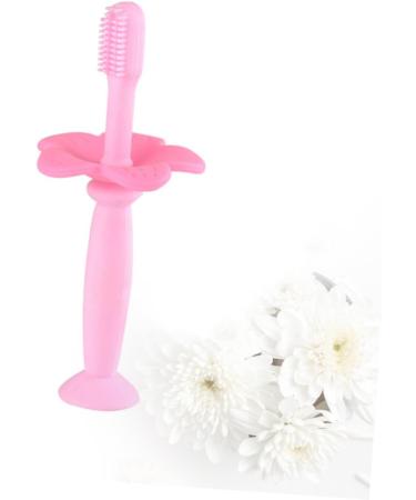 Frcolor Silicone Baby Toothbrush - 1 Pack Pink | Infant Oral Care & Training Toothbrush - Buy Online on GoSupps.com