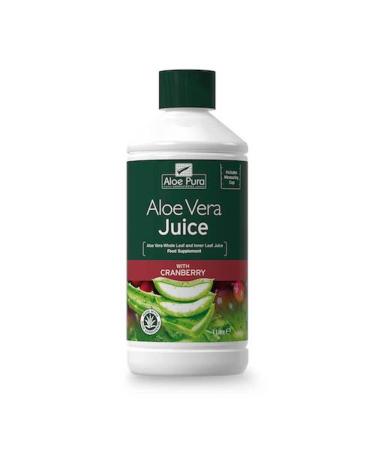 Aloe Vera Juice Max Strength Cranberry 1ltr