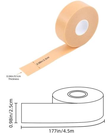 2 Rolls Moleskin Tape Adhesive Blister Tape Pads Anti-wear Blister Prevention Heel Pads Foam Tape Waterproof Moleskin for Feet Blister Tape Foot Care Sticker for Hand Foot Heel Toe Reduce Friction Pain - Buy Online on GoSupps.com