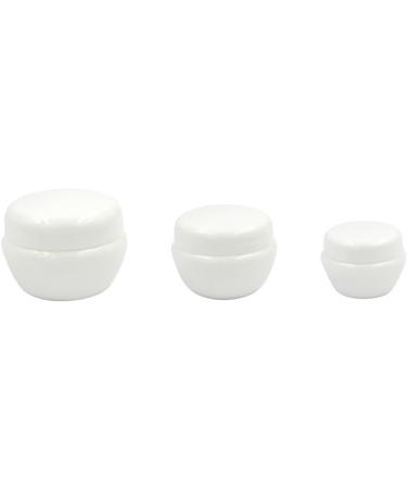 Morechioce 10 Pack Refillable Plastic Travel Containers - 10ml Small Cream Boxes for Lip Balm Shampoos & Creams - Buy Online on GoSupps.com