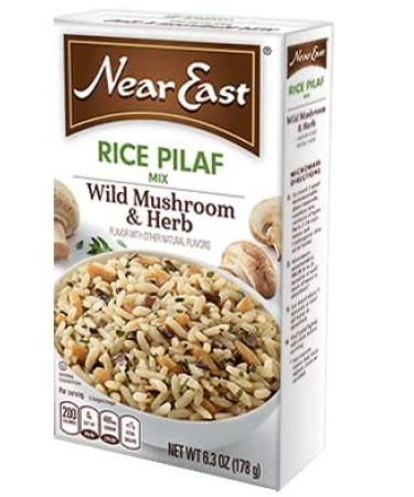 Ner East Rice Pilaf Mix Variety Pack 6oz (Pack of 8) - Original, Wild Mushroom & Herb, Roasted Chicken & Garlic, Brown Rice Pilaf with MYD Mini Bamboo Spatula - Buy Online on GoSupps.com