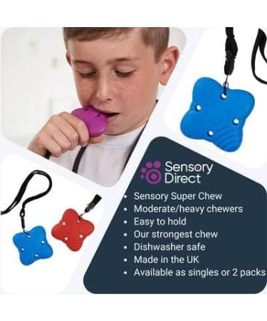 Chewbuddy - Robust Chewing/Biting Pendant for Special Needs | 2 Pieces - Ideal for Sensory Relief & Oral Motor Skills - Buy Online on GoSupps.com