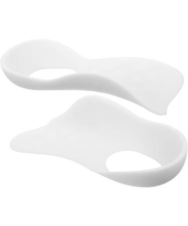 Mobestech Arch Support Insoles - 4 Pairs Foot Pads for O/X Type Leg Correction - TPR White Foot Sleeves for Improved Comfort - Buy Online on GoSupps.com