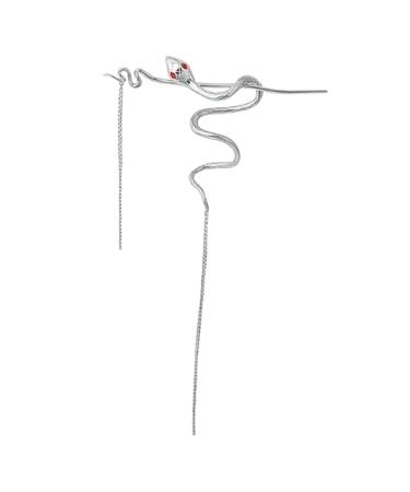 minkissy Accessory Hair Tassel Styling Metal Snake for Back Long Women with Girls Holder Pin Dangle Vintage Tool Stick