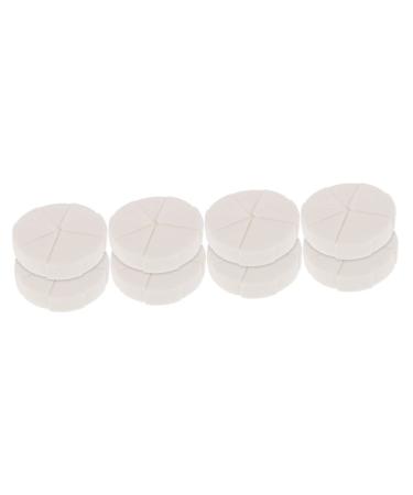 FRCOLOR 8 Sets Triangular Sponge Swab Cotton Pads for Face Mineral Foundation Powder Mini Portable Mixer Triangle Sponge Powder Puff White Emulsion Flutter Sector Girls