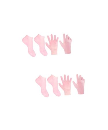 POPETPOP 2 Sets Hydrating Sock Gloves Spa Gloves Moisturizing Socks Moisturizing Hand Gloves Heal Gloves Beauty Hand Gloves Silicone Heel Cover Foot Socks Moisturizer Socks Protector