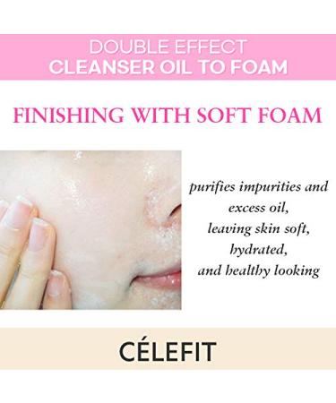 CELEFIT Double Effect Cleanser Oil to Foam Travel Size 1.05 oz - Pack of 1 - Buy Online on GoSupps.com