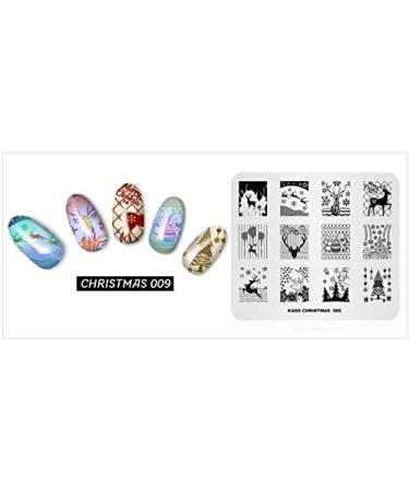 Christmas Winter Elk Stamping Plate for DIY Nail Art - CH009 - Buy Online on GoSupps.com