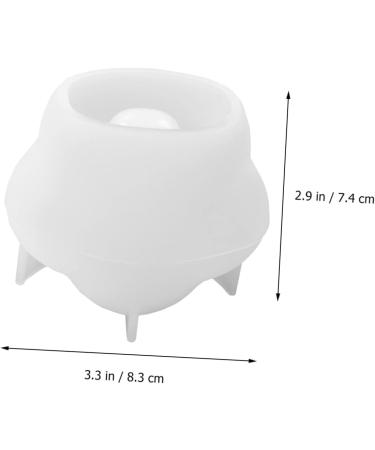 NUOBESTY 1pc Container Crystal Handmade Ornament Molds Storage Epoxy Accessories Moulds DIY Making Silicone White 8.3X5X7.4CM - Buy Online on GoSupps.com