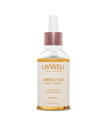 Livweli Medium Tanner & Salicylic Acid Serum Set - Acne Treatment - 30ml (2-Pack) - Buy Online on GoSupps.com