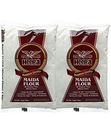 Seelans Superstore Heera Maida Flour | 1Kg | All Purpose Flour | Refined Wheat Flour Maida | Vegan | Gluten Friendly | Non-GMO | Indian Origin (Pack of 2) - Buy Online on GoSupps.com