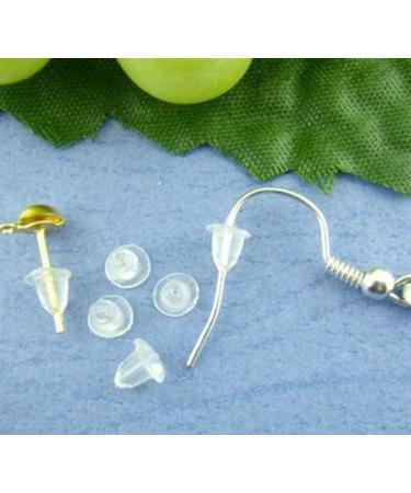 Rubber Earring Backs for Studs/Droopy Ears - 100 pcs 4mm - Buy Online on GoSupps.com