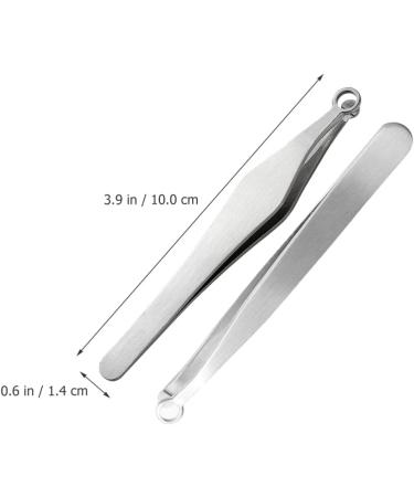 Frcolor Stainless Steel Nose Hair Clip - 2 Pack Nose Hair Cutter & Eyebrow Remover | Precision Grooming Tool for Men & Women - Buy Online on GoSupps.com