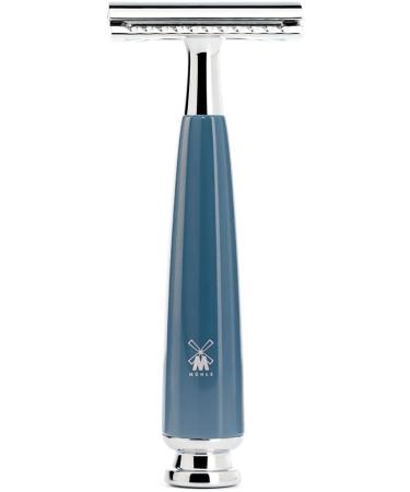 M HLE Rytmo Shaving Set | Safety Razor & Shaving Brush - Black Fibre Petrol Resin Handle | Premium International Shipping - Buy Online on GoSupps.com