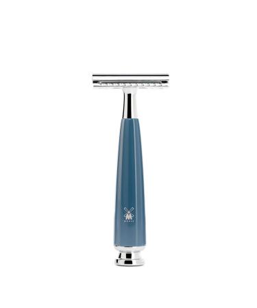 M HLE RYTMO 4-Piece Pure Badger Double Edge Safety Razor Shaving Set - Barbershop Quality for Close, Smooth Shave - Petrol Blue - Buy Online on GoSupps.com