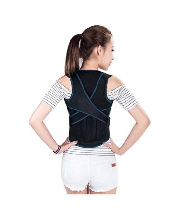Orthopedic Vest Posture Correct Belt for Health Care Adjustable Posture Corrector Corset Back Support Brace Band Belt (Color : Black Size : X-Large) vision Blackone XL