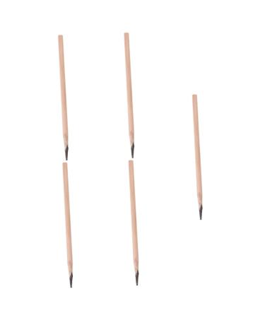 BIUDECO 5pcs Pencil Brow Pen Women Brow Pencil Wood Brow Pencil Eye Brow Pencil Wooden Coffee