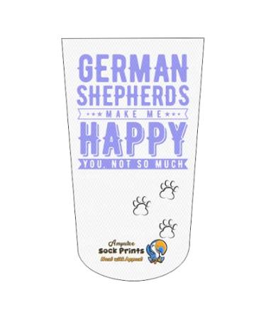 Heal with Appeal Amputee stump sock German Sheppard Makes Me Happy V2 3Ply stump sock
