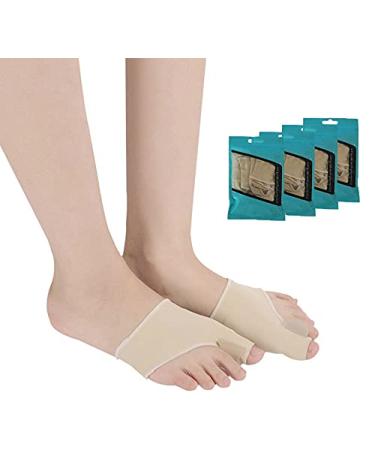 Arvena 4 Pairs Bunion Corrector Bunion Socks with Gel Bunion Pad Cushion Bunion Pain Relief Protector for Big Toe Straightener Corrector Bunion for Sport One Size