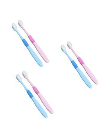 Healeved 6 pcs toothbrush clean bur ladies pp