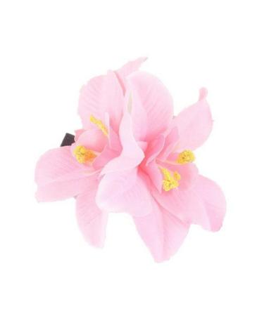 5 Pieces Women's Big Double Chiffon Orchid Hair Clips - Artificial Tropical Flower Pins | Hawaii Hibiscus & Plumeria Hair Accessories - Buy Online on GoSupps.com