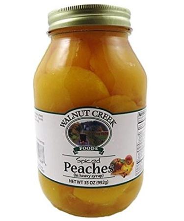 Walnut Creek Spiced Peaches In Heavy Syrup / Glass Quart Jar