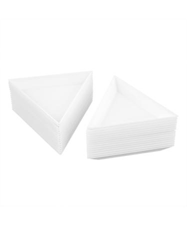 AUEAR, Bead Sorting Trays Plastic Nail Art Plates for DIY Art Craft Jewelry Project (White, 30 Pack Triangle Tray Shaped) 30 Pack White - Buy Online on GoSupps.com
