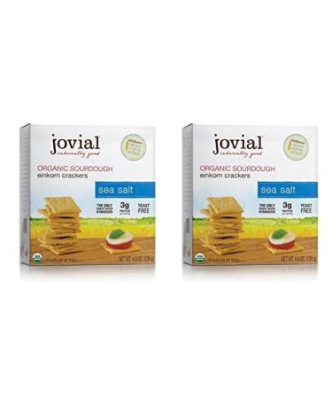 Jovial Organic Sourdough Einkorn Crackers Sea Salt 4.5 OZ (Pack of 2) 4.5 Ounce (Pack of 2) - Buy Online on GoSupps.com