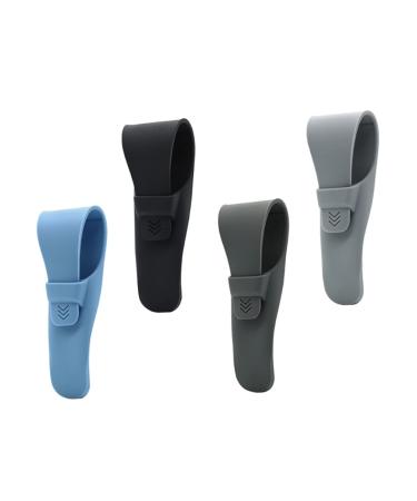 Frcolor 4 piece of razor fall travel case Razor travel bags leather protection razor razor razor case razor shaver carrying bag silicone handbook pebbles cosmetic bag travel