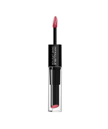 L'Or al Paris Infaillible 2-Step Lipstick 804 Metro Proof Rose - 24 Hour Hydrating Color & Lip Care Balm - Buy Online on GoSupps.com