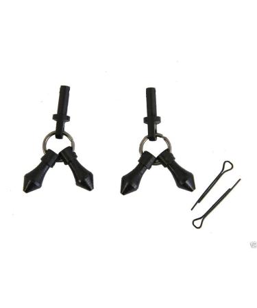 Black Jingle Bobs with Cotter Pins Set