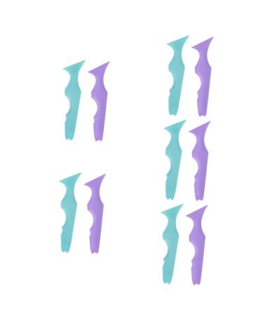 MAGICLULU Eyelash Applicator Tool 10 Pcs Silicone Beauty Ruler Eyeshadow Eyeliner Template Eyeliner Stencils for Eyes Seal Face