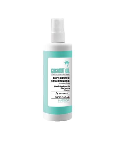 Harbor Coconut Oil Professional Hair Care Siero Nutriente senza Risciacquo Uso Quotidiano Nourishing Serum Without Rinsing 150 ml (5.0 Fl Oz) 1 unit - Made in Italy italian import