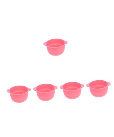 Fomiyes 5 pieces hairdressing salon for containers LINER LINER MISSION Power Electric Wax Setting bowl bowls Warmer grow Collecting Silicone-Zutomy Rosax5stk 13x11cmx5PCs