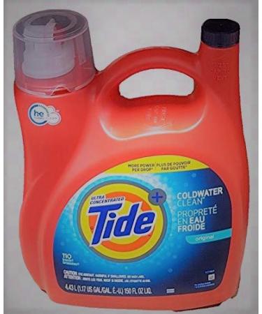 Ultra Concentrated New Tide Coldwater Clean Original Liquid Laundry Detergent 4.43 L/150 Fl. Oz - 110 Loads