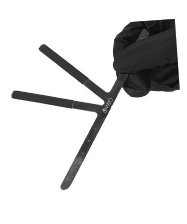 NOLITOY 4pcs Tattoos Tool Triangle Stainless Eyebrow Measuring Position Nose Ruler Positioning Shaper Steel 13.8x7cmx4pcs Blackx4pcs - Buy Online on GoSupps.com