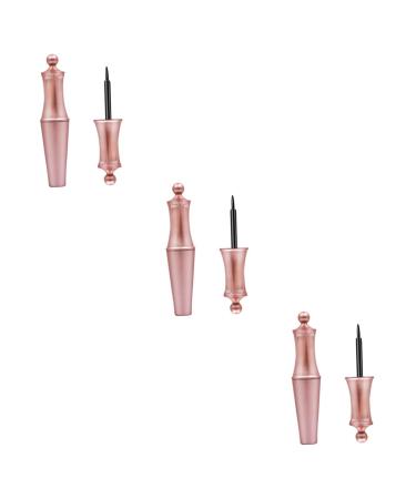 Beaupretty 3 Sets Quick Dry Smudge Makeup Eyeliner Liquid for Women 4ml Magnetic Eyeliner Pen 2pcs*3