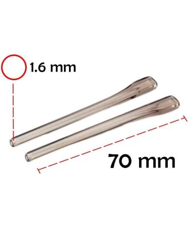 Vekker Yewear Leg - 2 Pairs Light Brown Transparent Glasses End Tips & Iron-Replacement Ear Stockings for Thin Metal Frames - Buy Online on GoSupps.com