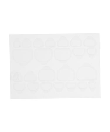 Beatifufu 20 Sheets Double Sided Adhesive Nail Stickers Double-sided Nail Glue Sticker Nail Tips Clear Nail Warps Two Sided Tape Adhesive Nail Glue Sticker Art Glue Gummed Paper 8.00X6.00X0.10CM Transparent