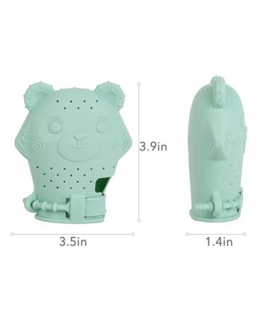 PandaEar 2 Pack Baby Teething Mitten Chew Toy - Stimulating Pain Relief Glove (Blue Green) - Buy Online on GoSupps.com